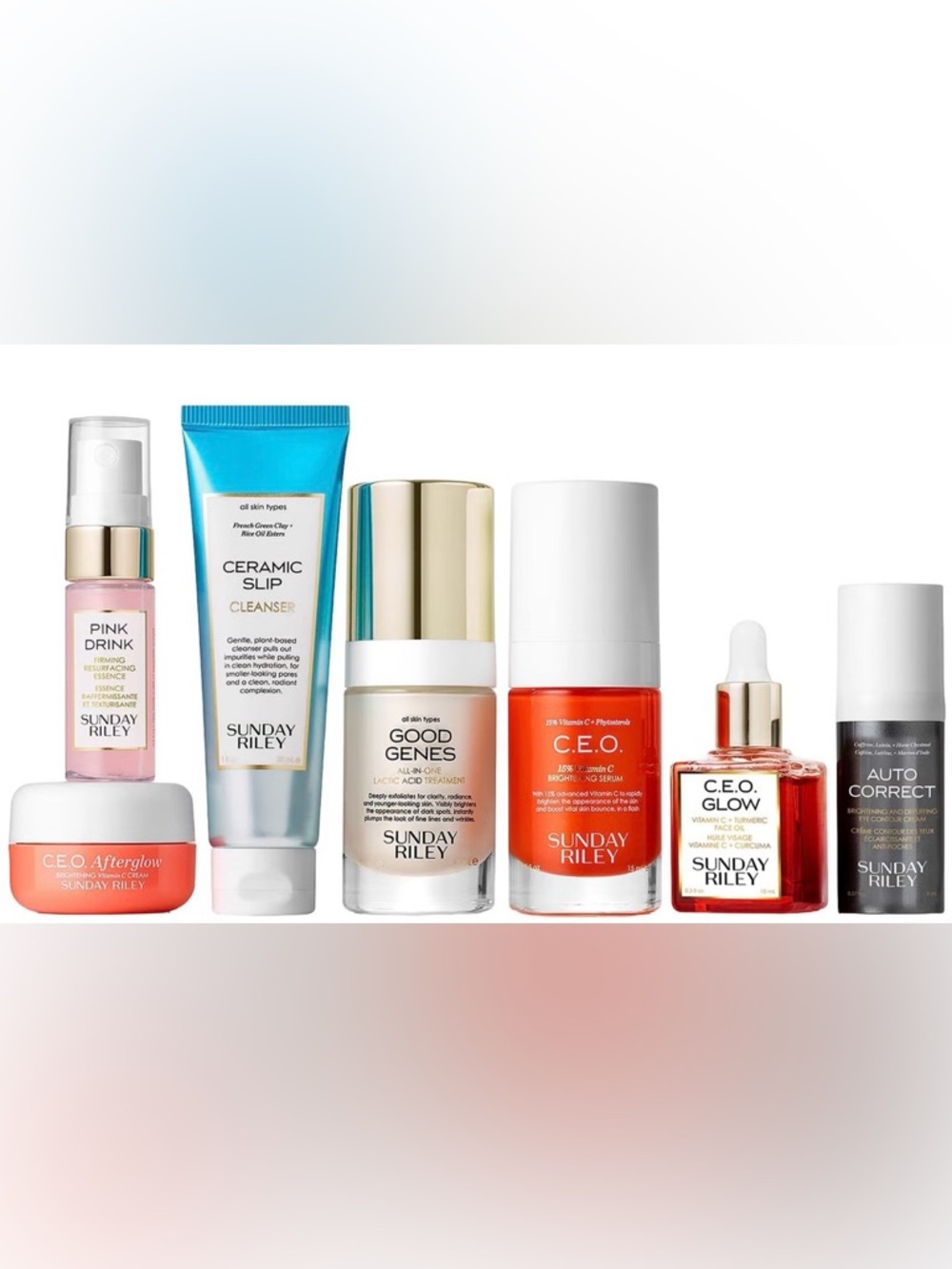 New Sunday Riley 7 Piece Skincare Set
